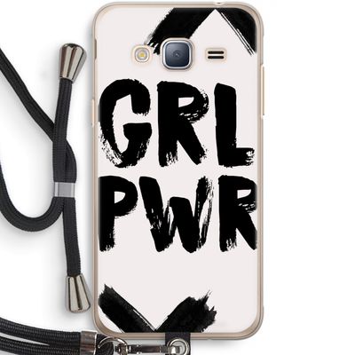 Girl Power #2: Samsung Galaxy J3 (2016) Transparant Hoesje met koord