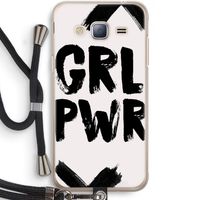 Girl Power #2: Samsung Galaxy J3 (2016) Transparant Hoesje met koord