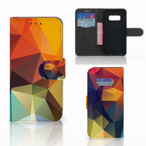 Samsung Galaxy S10e Book Case Polygon Color