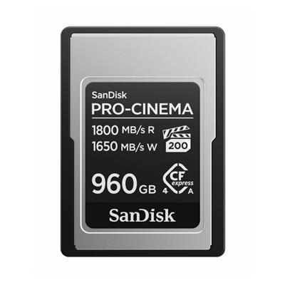 Sandisk Pro Cinema CF Express 960GB 1800 mb/s 1650 mb/s