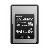 Sandisk Pro Cinema CF Express 960GB 1800 mb/s 1650 mb/s