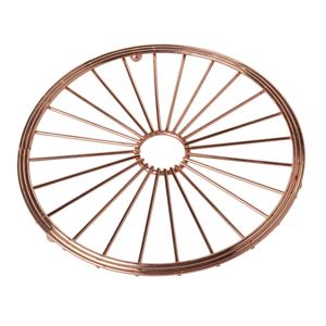 Cosy & Trendy ronde pannen onderzetters - metaal - koper - D20 cm