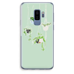 Hang In There: Samsung Galaxy S9 Plus Transparant Hoesje