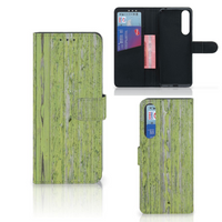 Sony Xperia 1 II Book Style Case Green Wood