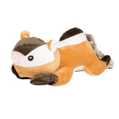 Pluche eekhoorn met knisper staart 24cm voor hond