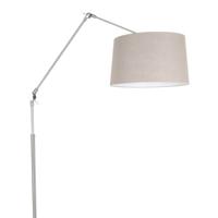 Steinhauer VloerlampGramineus 165cm grijs met linnen grijze kap - 9720ST