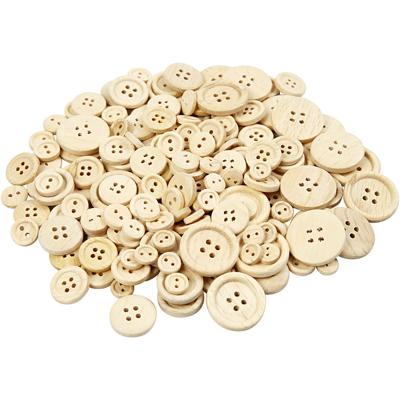 Creativ Company Houten knopen, d 8+11+15+18+23 mm, 440 stuk/ 1 doos