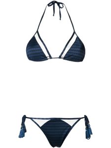 Brigitte triangle bikini set - Bleu