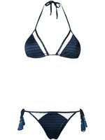 Brigitte triangle bikini set - Bleu - thumbnail