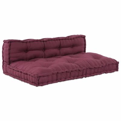 Pallet Sofa Kussen 2 pcs Bordeaux Stof