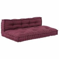 Pallet Sofa Kussen 2 pcs Bordeaux Stof
