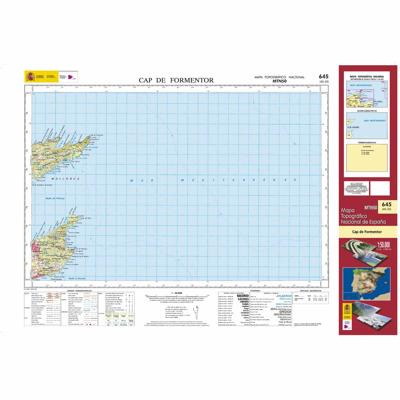 Topografische kaart 645 MT50 Cap de Formentor (Mallorca) | CNIG - Instituto Geográfico Nacional1