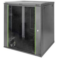 Digitus DN-19 16U-6/6-EC-SW 19inch-wandkast (b x h x d) 600 x 816 x 600 mm 16 HE Zwart, Zwart (mat), Zwart (RAL 9005)