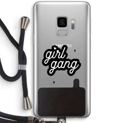 Girl Gang: Samsung Galaxy S9 Transparant Hoesje met koord
