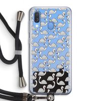 Zwanen: Samsung Galaxy A40 Transparant Hoesje met koord Zwanen: Samsung Galaxy A40 Transparant Hoesje met koord