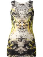 Roberto Cavalli printed tank top - Jaune