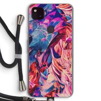 Pink Orchard: Pixel 4a 5G Transparant Hoesje met koord