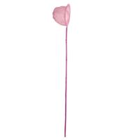 Gebro Visnet - bamboe hout - roze - 80 cm - schepnet