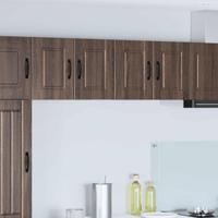 Keukenkast 2 pcs Bruin Eiken 60 x 31 x 40 cm Bewerkt hout