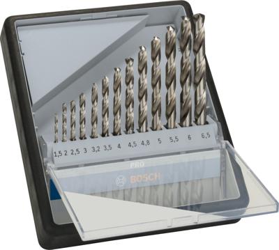 Bosch Accessoires 13-delige Robust Line metaalborenset HSS-G, 135° 1,5; 2; 2,5; 3; 3,2; 3,5; 4; 4,5; 4,8; 5; 5,5; 6; 6,5 mm, 135° 13st - 2607010538
