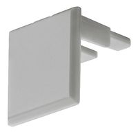 Eindkap aluminium rechthoekprofiel 18x18mm kunststof 2 stuks