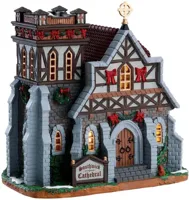Lemax southwick cathedral verlichte kerk Caddington Village 2017