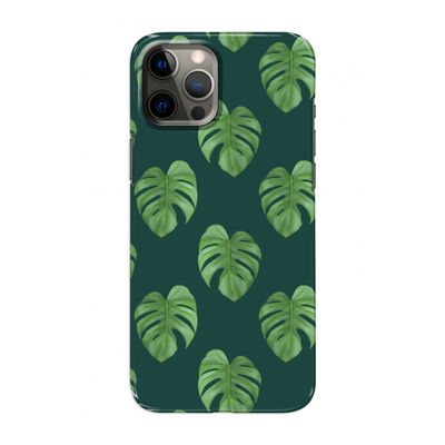Monstera leaves: Volledig geprint iPhone 12 Hoesje