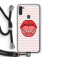 Yolo Denise: Samsung Galaxy A11 Transparant Hoesje met koord