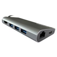 LC-Power LC-HUB-C-MULTI-5 laptop dock & poortreplicator Bedraad USB 3.2 Gen 1 (3.1 Gen 1) Type-C Antraciet, Zwart - thumbnail
