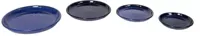 Mcollections Schotel Geglazuurd - Ø29 x H3 cm - Blauw