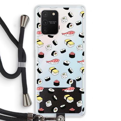 Sushi time: Samsung Galaxy S10 Lite Transparant Hoesje met koord