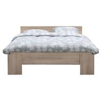 Leen Bakker - Bed Lyon - Eikenkleur - 160x200 Cm - Spaanplaat - Bruin