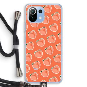 Just peachy: Xiaomi Mi 11 Lite Transparant Hoesje met koord