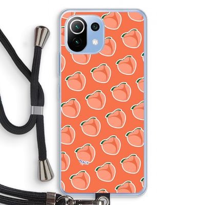 Just peachy: Xiaomi Mi 11 Lite Transparant Hoesje met koord