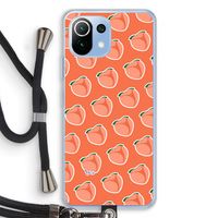 Just peachy: Xiaomi Mi 11 Lite Transparant Hoesje met koord