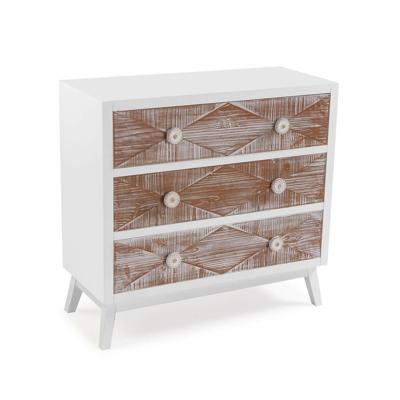 Ladekast Versa Sira Dennenhout Hout MDF 34 x 76 x 80 cm