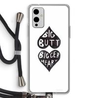 Big butt bigger heart: OnePlus 9 Transparant Hoesje met koord Big butt bigger heart: OnePlus 9 Transparant Hoesje met koord