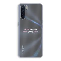 uzelf graag zien: Oppo A91 Transparant Hoesje