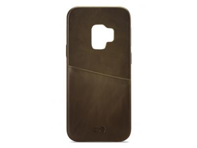 Senza Senza Desire Leather Cover with Card Slot Samsung Galaxy S9 Burned Olive