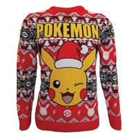 Pokémon Sweatshirt Christmas Jumper Pikachu Size XL - thumbnail