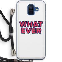 Whatever: Samsung Galaxy A6 (2018) Transparant Hoesje met koord