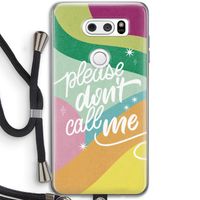 Don't call: LG V30 Transparant Hoesje met koord