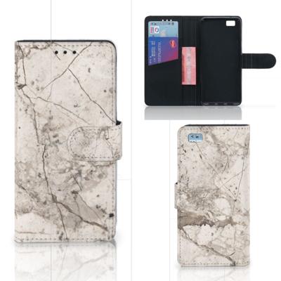 Huawei Ascend P8 Lite | Bookcase | Marmer Beige