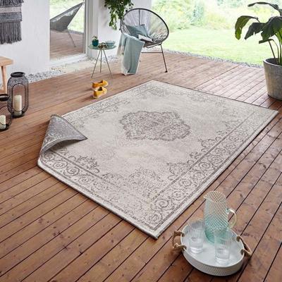 Dubbelzijdig Buitenkleed Triomphe - Grijs / Crème maat: 170x120cm - materiaal: Polypropyleen - Dekbed-Discounter.nl