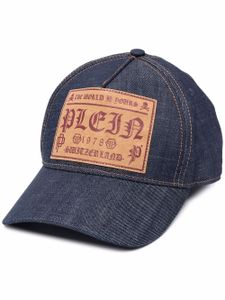 Philipp Plein casquette Plein™ en jean - Bleu