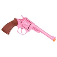 Roze cowboypistool 19 cm 8 shots   - - thumbnail