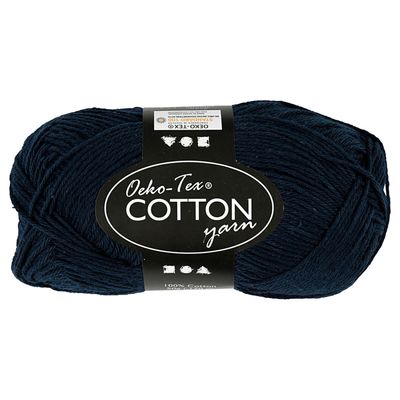 Creativ Company Katoengaren, donkerblauw, 50gr, 170m