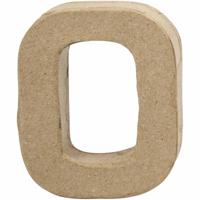 Creativ Company Cijfer, 0, h: 10 cm, b: 8 cm, dikte 2 cm, 1 stuk