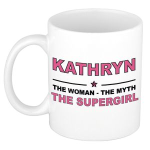 Kathryn The woman, The myth the supergirl cadeau koffie mok / thee beker 300 ml