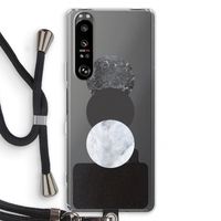 Marmeren cirkels: Sony Xperia 1 III Transparant Hoesje met koord